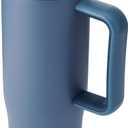 Built 40 oz Cascade Flip Straw Tumbler, Double Wall Insulated Tumbler, Gym & Sport Bottles - Stainless Steel & Straw Lid, Leak-Proof, Soft Base, Portable BPA-Free (Pacific Blue)