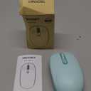 TECKNET Wireless Mouse for Laptop, 2.4G Quiet Computer Mouse with USB Receiver, 4 Buttons Portable Cordless Mice for Chromebook, Laptop, PC, Mac, 800/1200/1600 DPI - Mint Green