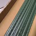 PROWORX 36 Inch 3 Ft Plant Support Garden Stakes 25 PCS, Sturdy Steel Plastic Coated Sticks for Outdoor Growing Climbing, Tomato, Trees, Cucumber, Beans