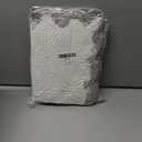 ORTIGIA Long Cute Scalloped Bathroom Rugs Runner, Fun White and Gray Plush Microfiber Scallop Bath Mats Non Slip Washable Quick Dry Absorbent, Rug Carpet for Bathtub Sink Laundry Room Bedroom, 17x47 (1'5" x 3'11" (Rectangular))