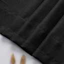 4 x Chyhomenyc Black Short Curtain Valance for Windows, Faux Linen Textured Half Window Curtains, Burlap Solid Topper Small Curtain Valance for Bathroom Laundry Basement, 60Wx18L Inch, 1 Piece