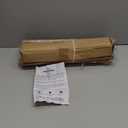 Wolistsa Wood Double Curtain Rods for Windows 72 to 144 Inch, Adjustable Decorative 1" Long Boho Heavy Duty Dual Curtain Rod, Farmhouse Double Drapery Pole with Modern Faux Wood Grain Finials