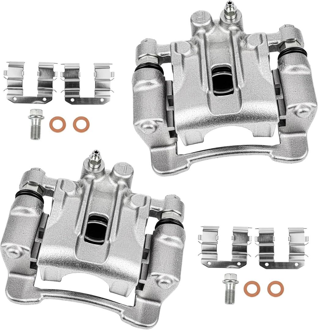 cciyu Rear Left & Right Disc Brake Calipers w/Bracket 19B6390 19B6391