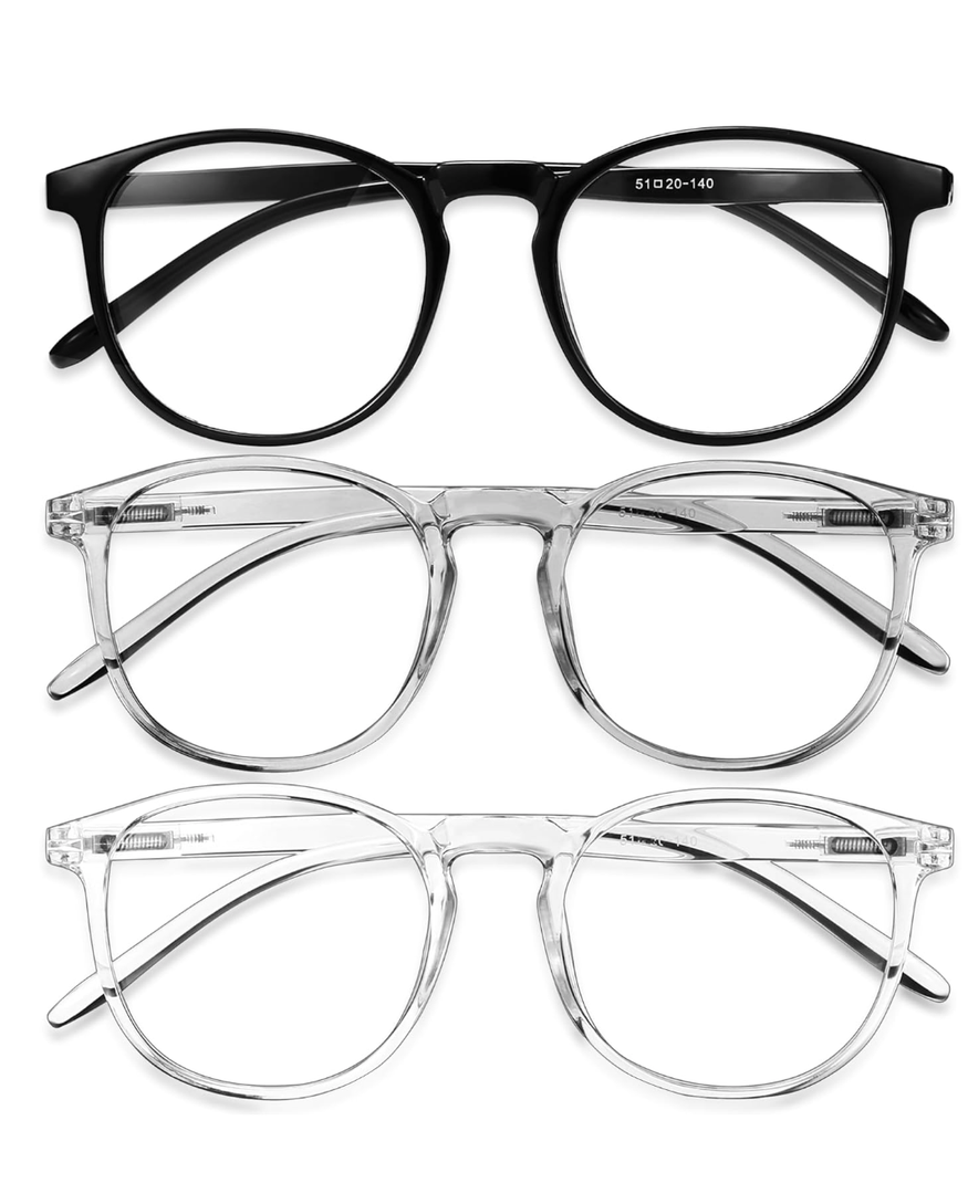 IBOANN Iconic Blue Light Glasses for Woman - Computer Glasses up to 99% Blue Light Blocking - Anti Eyestrain & UV Glare