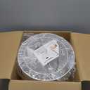 FRIDEKO HOME Ceiling Light Fixture-15.7 inch Light Fixtures Ceiling Mount with 2-Layer Fabric Shade Drum Light Fixture for Bedroom Living Room Kitchen Foyer Hallway