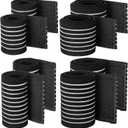 Geiserailie 8 Pcs Ice Pack Strap Stretchable,4 Size Elastic Reusable Ice Belt Extender, Adjustable Hook and Loop Extension Straps Add Length to Most Hot Cold Therapy