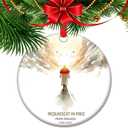 Pope Francis Memorial Ornament, Catholic Gifts, Religious Keepsake, in Loving Memory Memorial Ornament, Pope Keepsake Memory Gift (C25)