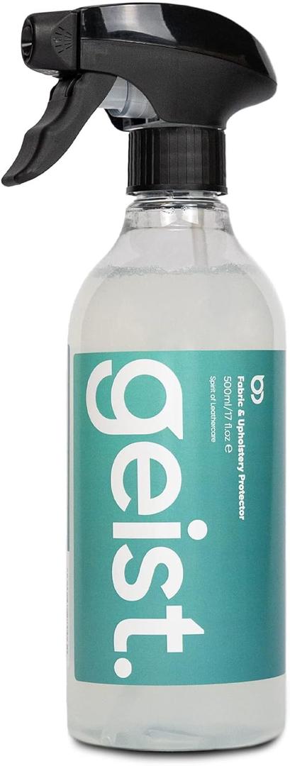 Geist. Fabric, Upholstery & Carpet Protector Spray | for Upholstery, Rugs, Furniture, car Seats, Shoes and Clothing | to Stain Proof and Make Surfaces Water Resistant | 500 ml / 16.75 fl.oz