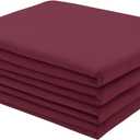 FreshCulture King Flat Sheets Only 2 Pack - Hotel Quality Flat Bed Sheets - Brushed Microfiber - Ultra Soft & Breathable - Wrinkle-Free - Easy Care - Flat Sheets Only King Size (Burgundy)