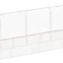 Azar Displays 556114 13" W Acrylic Bin for Pegboard/Slatwall (4 Pack) (4 IN DEEP)