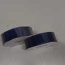 HUIHUANG Organza Ribbon 1 inch Navy Blue Sheer Chiffon Ribbon for Gift Wrapping Cake Decor Wedding Invitations Floral Bouquet Gift Basket Bows DIY Crafts - 2 Rolls x 50 Yds Each Roll, 100 Yds Total