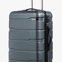 Coolife Luggage PC+ABS Hardshell Suitcase with TSA Lock, Spinner Checked Lightweight (Teal, 24in)