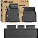 Nilight Floor Mats for Tesla Model S & Plaid 2021 2022 2023 2024 2025 All Weather Custom Fit Heavy Duty Floor Liners