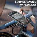 SPORTLINK Bike Phone Holder - Motorcycle Phone Mount with Waterproof Case, [Aluminium][360° Rotatable/1s Quick Release][ Military Anti-Shake]Motorcycle Handlebar for iPhone Samsung, More 6-6.8" Phones