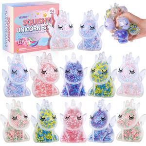 12 Pack Fidget Stress Balls for Kids Adults, Stress Relief Stress Ball, Bulk Squishy Squeeze Ball Set and Birthday Party Favors Missing Pieces Only 6