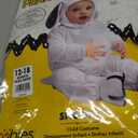 Rubies baby-boys Peanuts Snoopy Costume Jumpsuit, Hat, and Booties (12-18 Months, White)