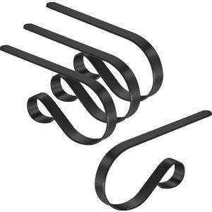 Doitory Christmas Stocking Holder Hanger,4 Pack Adjustable Stocking Holders for Mantle and Fireplace Metal Decoration for Xmas Holiday Party