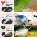 2026 Upagraded Jet Nozzle Power Washer for Garden Hose, Pressure Washer Wand with 3 Different Nozzles and Hose Quick Connectors for Car, Patio,Pet,Window, Black