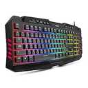 Samurai LED Gaming Keyboard, RGB Backlit, Responsive Keys, Anti-Ghosting