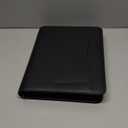 STYLIO Zipper Portfolio Binder | Padfolio 3 Ring Binder (1") and Clipboard Folio (Removable)| Portfolio Organizer for Documents, iPad, Tablet, Phone |Faux Leather Notebook Folio for Men & Women (Black)