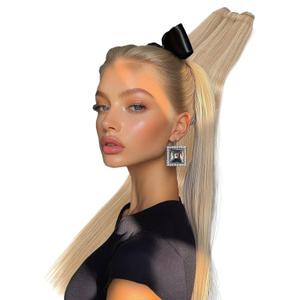 30 Inch Long Highlight Dark Blonde Hair Extensions Sew in Bundles Synthetic 200g Straight Weave Hair Weft