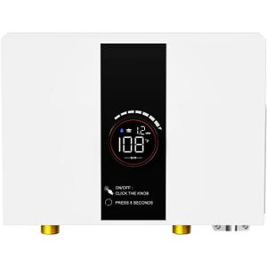 Tankless Water Heater Electric, 8000W 240V Instant Hot Water Heater with LED Digital Display, Memory function & touch, IPX4 Waterproof for RV Bars, Hair Salons, CSA Certified & Easy Install