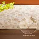 8x10 Soft Washable Area Rugs for Living Room and Bedroom, Non-Slip Stain Resistant Indoor Carpet, Cozy Floor Mat for Dining Room, Office, Under TableStain Resistant Persian Beige Floral