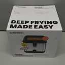 Chefman Fry Guy, The Most Compact & Convenient To Deep Fry Comfort Food, Restaurant-Style Basket With A 1.6-Quart Capacity, Easy-View Window & Adjustable Temp Control, Stainless - 1.5 Liter