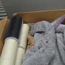 Cat Tree Tower for Large Cats Cat Scratching Post with 20x15.7Wide Top Bed, Self Groomer, Thick Scratch Post [Dia=4.5] and Danging Ball Great for Indoor Cats-Large Grey (Gray)