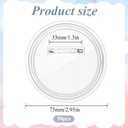 50 Pcs 3 Inch Clear Acrylic Button Pins for DIY Crafts, Badge Maker Kit with Blank Paper Easy Assembly Reusable Design Pins Buttons Badges Kit DIY Craft Activities