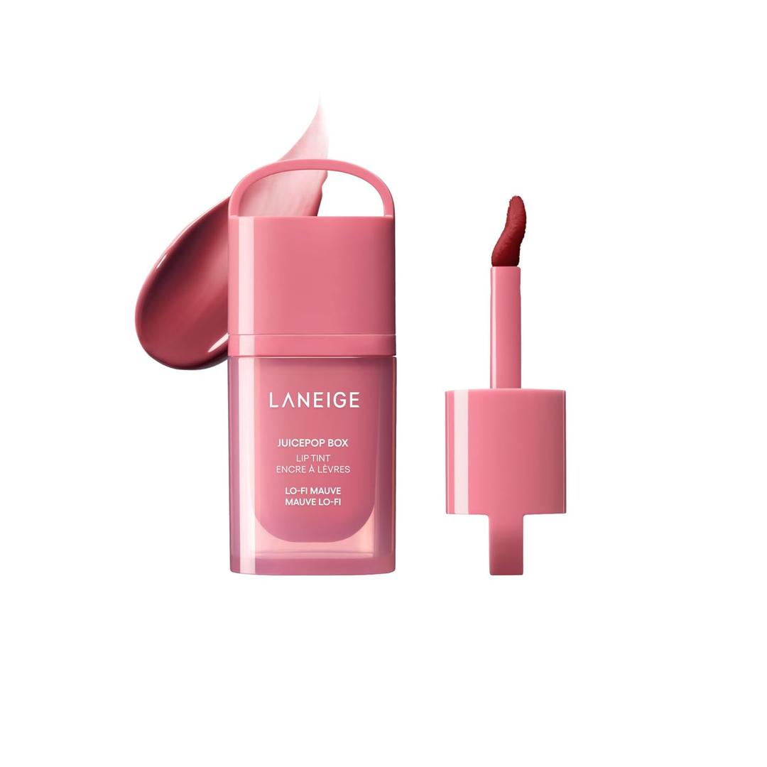 LANEIGE JuicePop Box Lip Tint | Long-Lasting Hydrating Lightweight Tint | Buildable Juicy Color & Nourishing Shine | K-Beauty Lip Essential for Long-Lasting Comfort