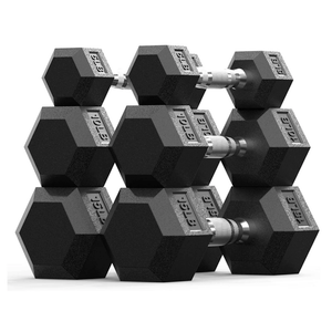  Dumbbell Set – Pairs of 5lb, 10lb, 15 lb Free Weights for Home Gym, Full-Body Workout, Non-Slip Grip, Space-Saving Design, Ideal for All Fitness Levels
