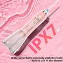 Water Dental Flosser Teeth Cleaner Pick, H2ofloss Cordless Portable Oral Irrigator,5 Mode IPX7 Waterproof Teeth Picks 300ML Rechargeable WaterFlosser for Home Travel (Pink)