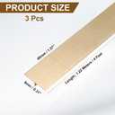 uxcell 3Pcs 4ft x 1.57" T Molding Floor Transition Strips, Aluminium Alloy Vinyl Flooring Gap Trim for Joining Laminate Planks Tiles Floor Gaps, Brushed Bronze