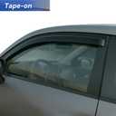 Tape On Rain Guards Window Visors Compatible with Chevy Traverse 2009-2017, Premium Side Vent Rain Deflectors for Car Windows,Weatherproof & Easy Installation,Smoke Tinted
