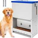 22lbs Gravity Dog Feeder - Automatic Dog Feeder Large Breed Outdoor Pet Feeding Station Auto Dry Food Dispenser for Pet Cat Dogs