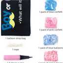 Gender Reveal Balloon Drop Bag, Gender Reveal Pink And Blue Balloons Party Decorations Kit Supplies Favors