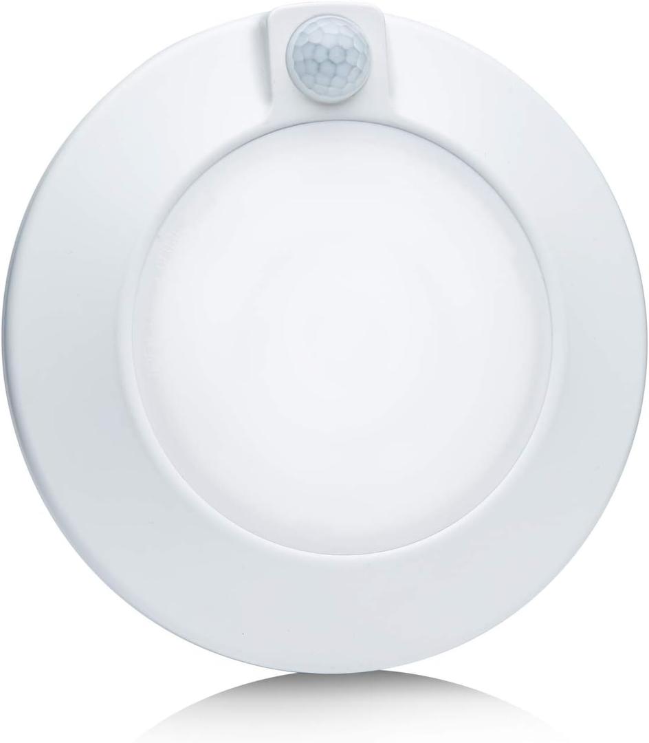 Closet Lights Motion Sensored, LED Closet Light Motion Activated, 5000K Daylight 6-7/8 Inch 10W Motion Sensor Ceiling Light, Closet Lights Wired, Pantry Light 90CRI, No Battery, Damp Rated ETL