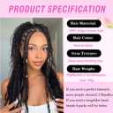 Human Braiding Hair for Boho Braids 100g Curly Boho Hair for Braiding Deep Wave Bulk Bohemian 100% Human Hair for Micro Braiding Wet and Wavy No Weft 2 Bundles Natural Color 22 Inch (1B#)