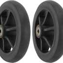 Wheelchair Replacement Wheels, 6 Inch Universal Electric Wheelchair Wheels Replacement Electric Wheelchair Accessory for Most Electric Wheelchairs, Easy Installation and Removal