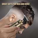 Hair Clippers for Men Hair Trimmer for Barbers,Professional Cordless T Blade Trimmer, Beard Edger Liners for Men,Barber Shavers for Hair Cutting,Gold Knight Close-Cutting Hair Machine
