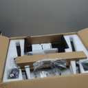 JOY worker Height Adjustable Rolling Laptop Desk with Shelf,Mobile Standing Desk,Pneumatic Mobile Laptop Table with Wheels for Couch Home Office School,Holds Up to 22lbs,Black