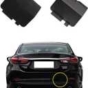 Car Rear Bumper Tow Hook Cover Compatible with Mazda 6 Atenza 2013 2014 2015 2016 2017 2018 Trailer Cover Cap GJR9-50-EK1-51 Small Lid Towing Eye Cap Unpainted