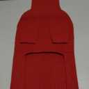 Small/Medium Dog Sweater, Warm Dog Winter Coat w/Sleeves, Comfortable High Neck Premium Dog Clothes for Mini Poodle-Best for Holidays, Daily Walks L Red