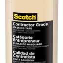 Scotch Painter's Tape Contractor Grade Masking Tan, Tape for General Use, Multi-Surface Adhesive Tape, 1.41 Inches x 60.1 Yards, 6 Rolls