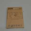 KOSUMOSU Dual Alarm Clock 6.7in Gold Desk Clock with Dimming, 12/24h, Seconds, Date, Day of Week, Temp, Digital LED Clock for Bedroom, Digital Calendar Clocks for Living Room Gold Desk Accessories