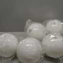 Zubebe 6 Pcs 8" Extra Large Outdoors Christmas Balls Ornaments Jumbo Oversized Christmas Tree Decorations Giant Hanging Xmas Plastic Balls Ornaments for Lawn Yard Decoration (White)