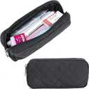 Della Gao Small Pencil Case Pencil Pouch (Black Sewing)