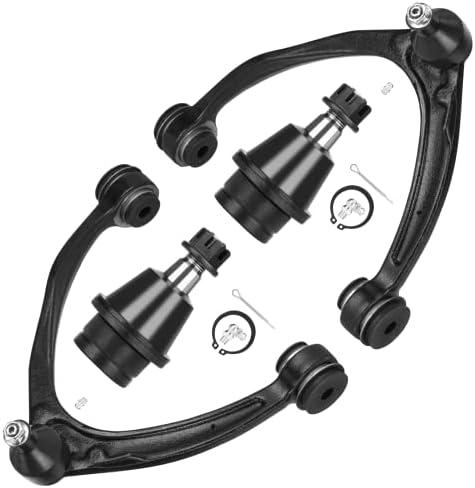 Front Upper Control Arm(Forged Steel) with Ball Joint Suspension Kit Fit for 2007-2016 GMC Sierra Chevrolet Silverado 1500 2007-2013 Suburban Avalanche Tahoe Escalade Yukon - 4pcs