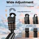 Phone Holders for Your Car, Rear View Mirror Phone Holder, 360 Rotating Car Phone Holder Mount Compatible with All 4"-7" iPhone and Android Cell Phones